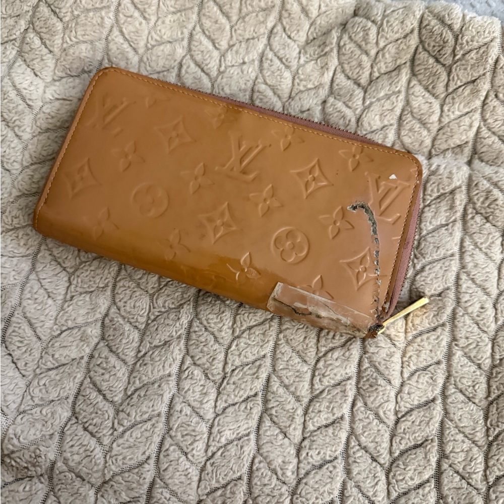 Louis Vuitton Vernis Zippy Wallet - tan Beige project piece - Picture 5 of 8